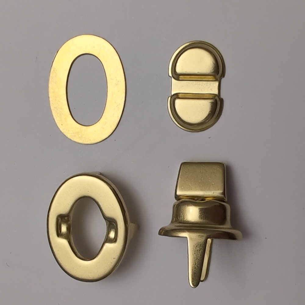 Brand New 4-Piece Brass Turnlock Replacement For VINTAGE Coach Bags And Briefs